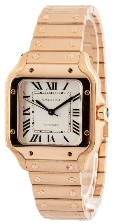 Cartier Miesten kello WGSA0031 Santos De Hopea/18K punakultaa