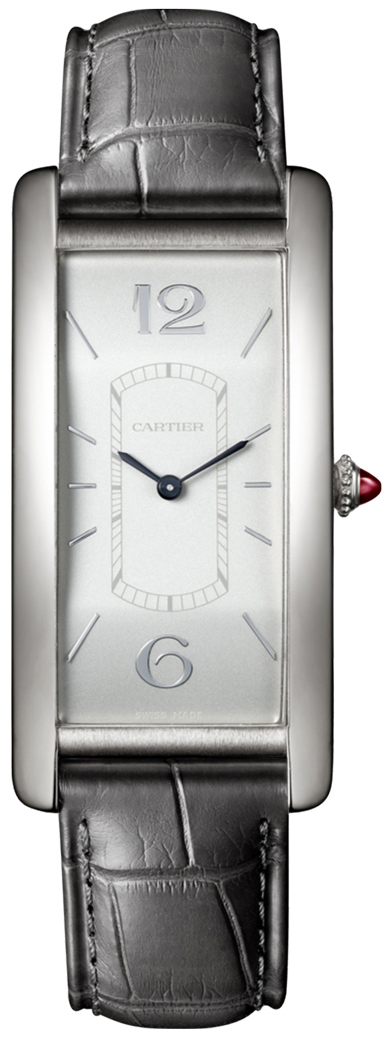 Cartier Naisten kello WGTA0027 Tank Cintree Hopea/Nahka