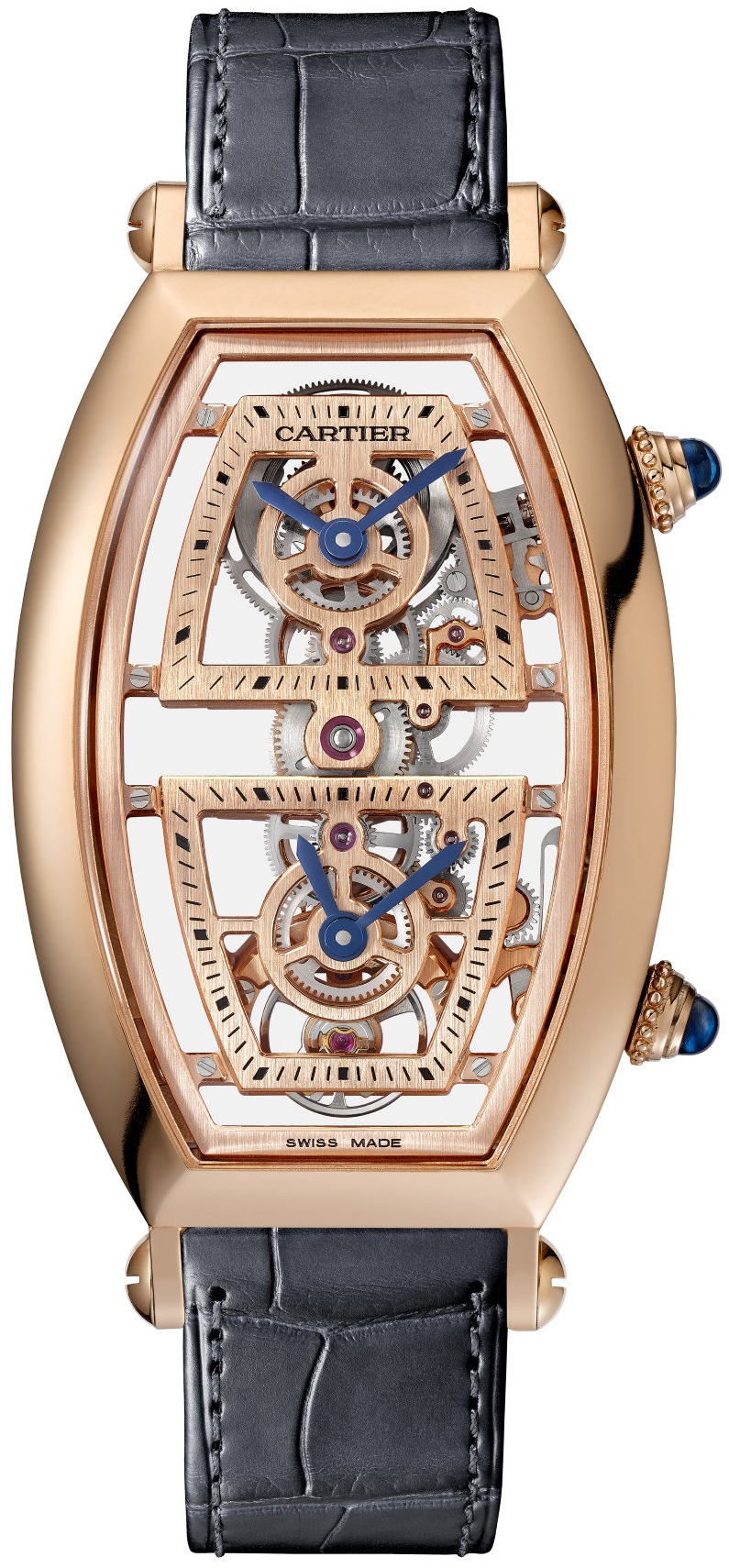 Cartier Miesten kello WHTN0005 Prive Luurankokello/Nahka