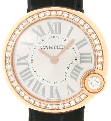 Cartier Ballon Blanc De Cartier Naisten kello WJBL0004 Hopea/Nahka