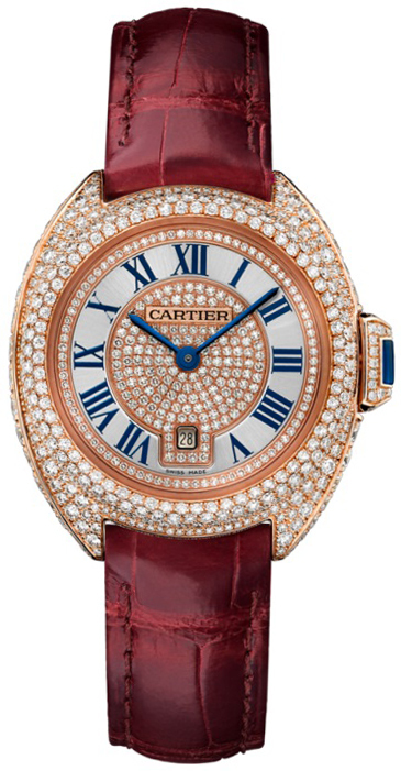 Cartier Cle De Cartier Naisten kello WJCL0035 Hopea/Nahka Ø31 mm