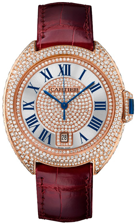 Cartier Cle De Cartier Naisten kello WJCL0037 Hopea/Nahka Ø40 mm