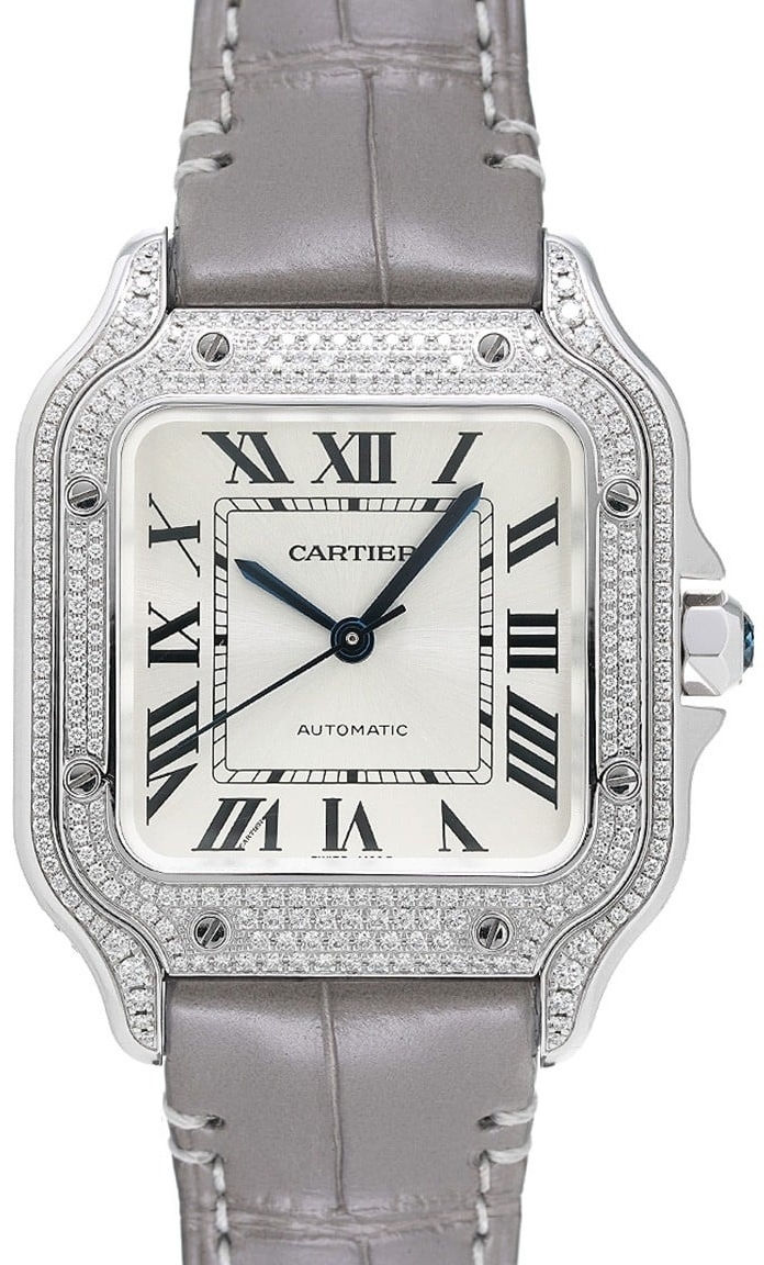 Cartier Miesten kello WJSA0014 Santos De Hopea/Nahka