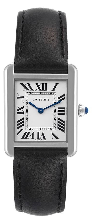 Cartier Tank Solo Naisten kello WSTA0030 Hopea/Nahka