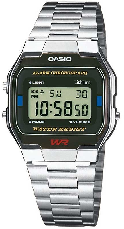 Casio Miesten kello A163WA-1QES Collection Teräs 36.8x33 mm