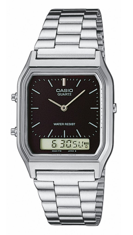 Casio Miesten kello AQ-230A-1DMQYES Collection Musta/Teräs 38.8x27.8