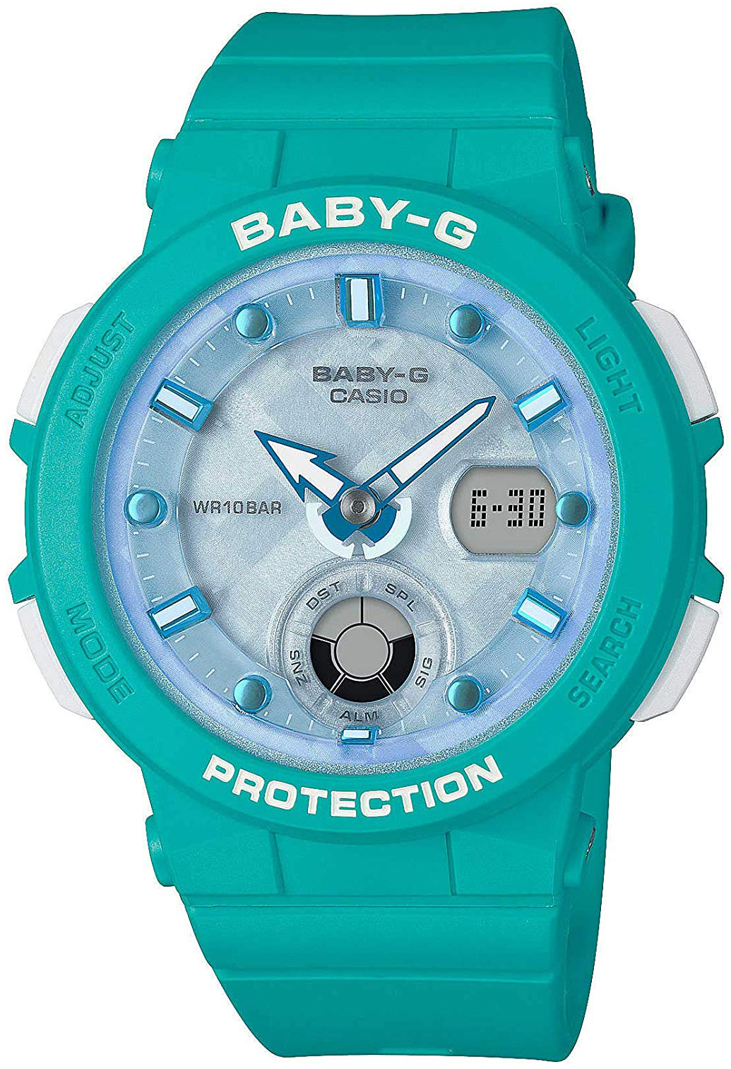 Casio Baby-G Naisten kello BGA-250-2AER Valkoinen/Muovi Ø45 mm