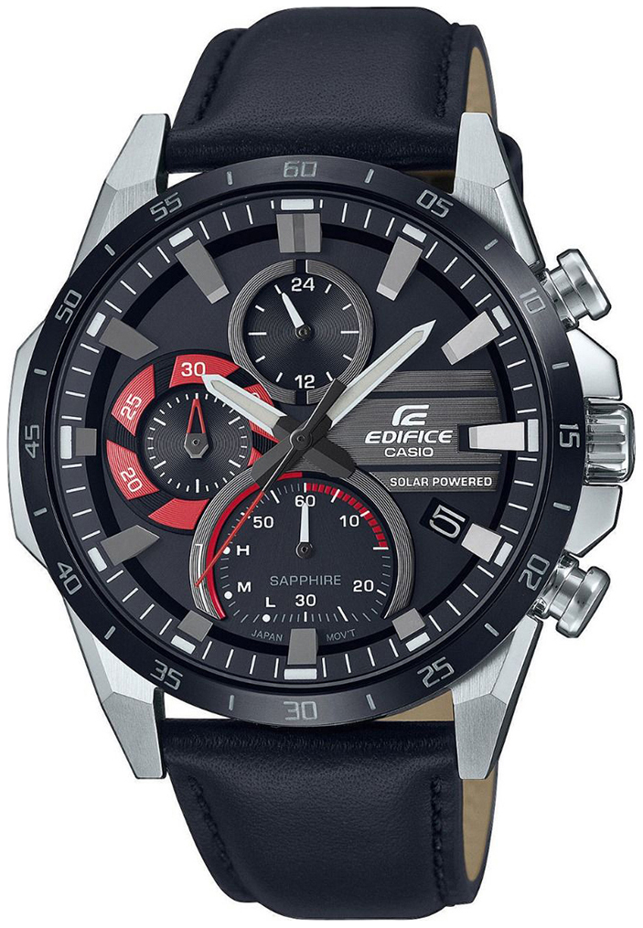 Casio Miesten kello EFS-S620BL-1AVUEF Edifice Musta/Nahka Ø45.5 mm