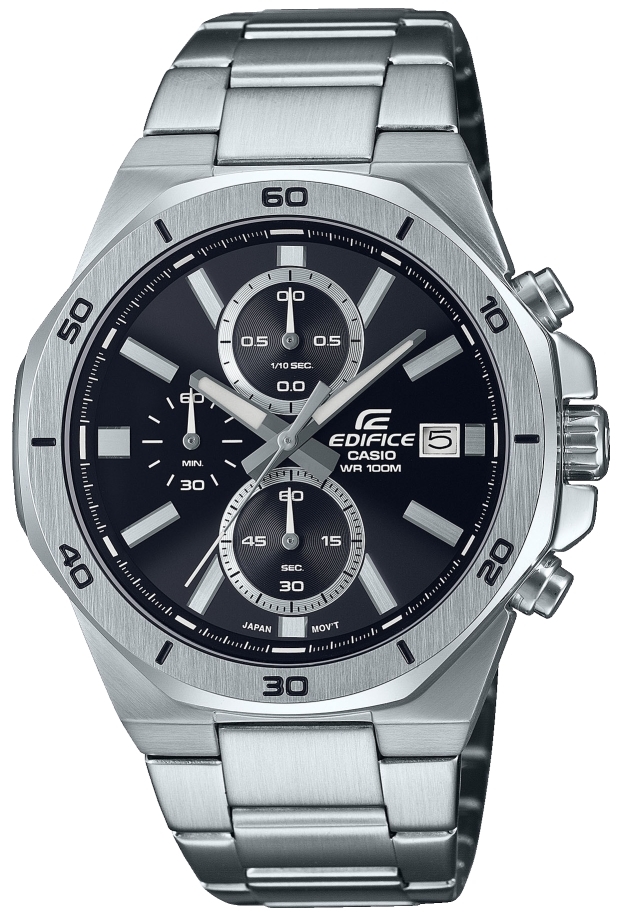 Casio Miesten kello EFV-640D-1AVUEF Edifice Musta/Teräs Ø44.3 mm