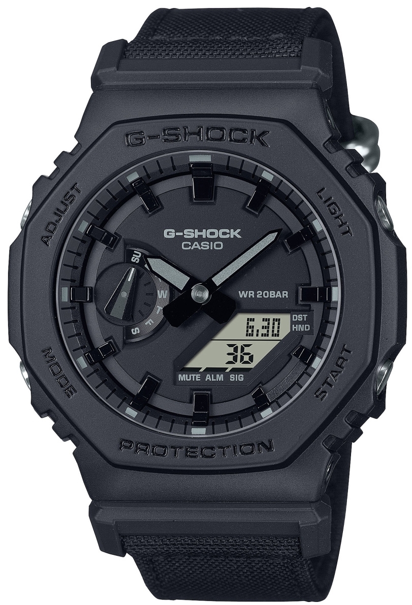 Casio Miesten kello GA-2100BCE-1AER G-shock Musta/Muovi Ø45.4 mm