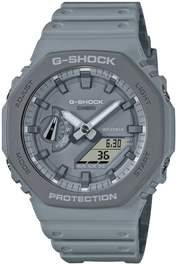 Casio Miesten kello GA-2110ET-8AER G-Shock Harmaa/Muovi Ø45.4 mm