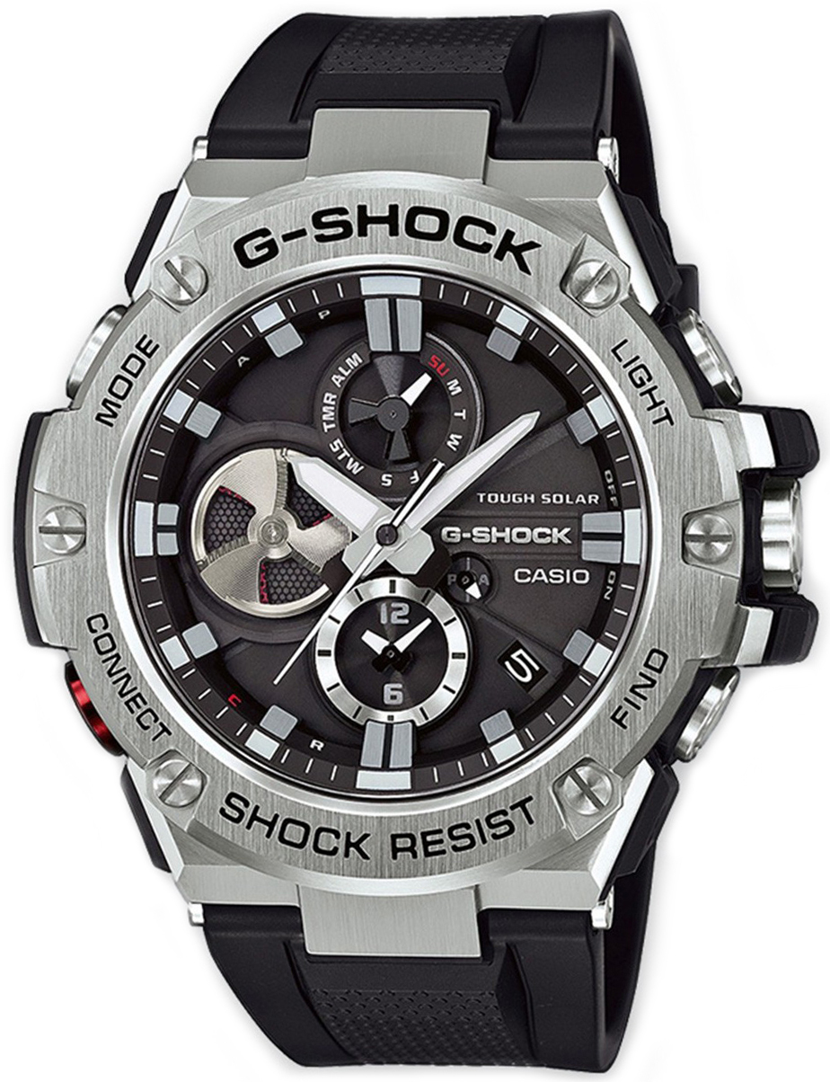 Casio Miesten kello GST-B100-1AER G-Shock Musta/Muovi Ø58.1 mm