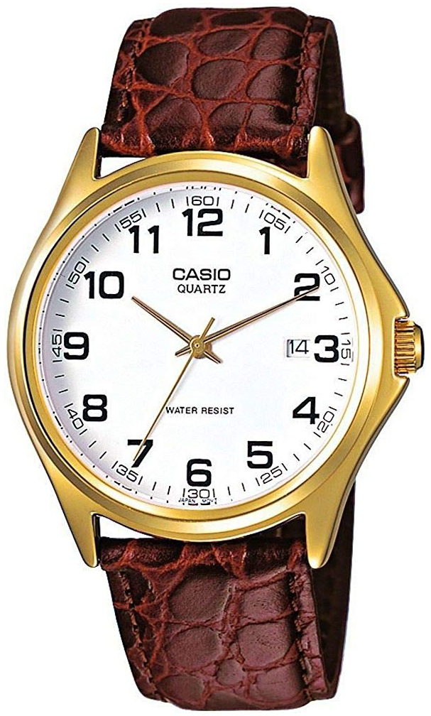 Casio Quartz Miesten kello MTP-1188PQ-7BEF Valkoinen/Nahka Ø40 mm