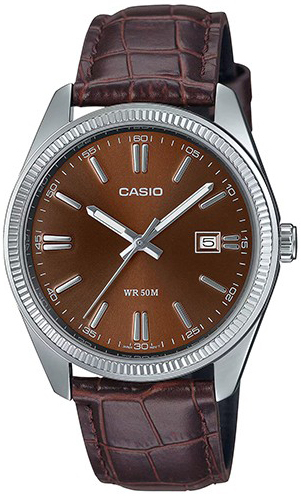 Casio Miesten kello MTP-1302PL-5AVEF Timeless Collection Ruskea/Nahka