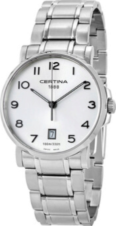 Certina Miesten kello C017.410.11.032.00 DS Caimano Gent Hopea/Teräs