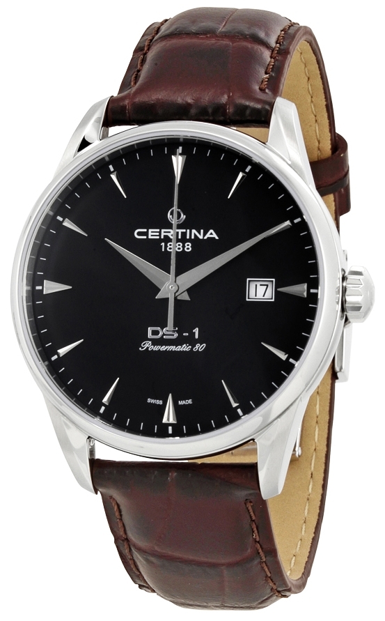 Certina Miesten kello C029.807.16.051.00 DS 1 Musta/Nahka Ø40 mm