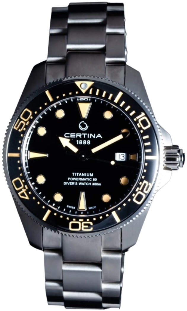 Certina Miesten kello C032.607.44.051.00 DS Action Musta/Titaani Ø43