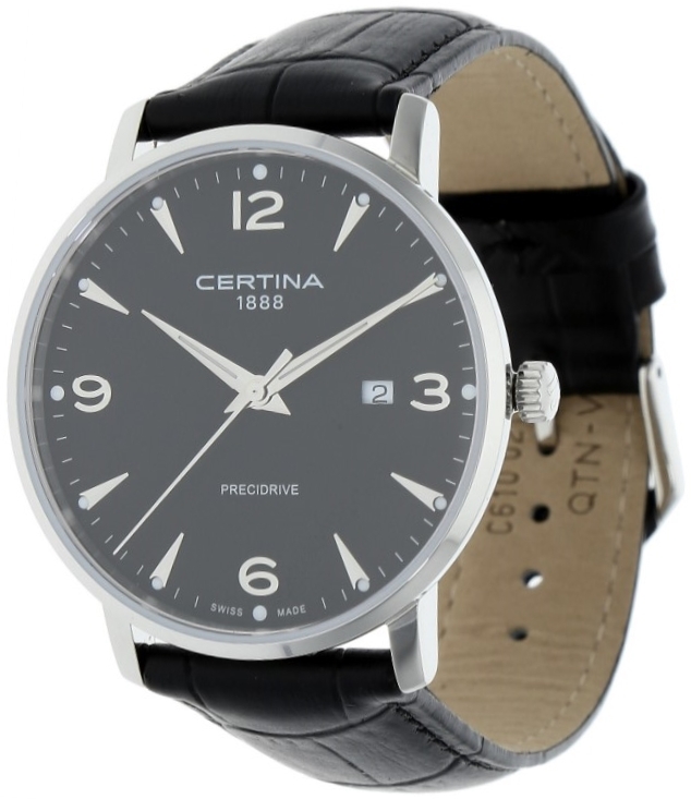 Certina Miesten kello C035.410.16.057.00 Ds Caimano Musta/Nahka Ø39