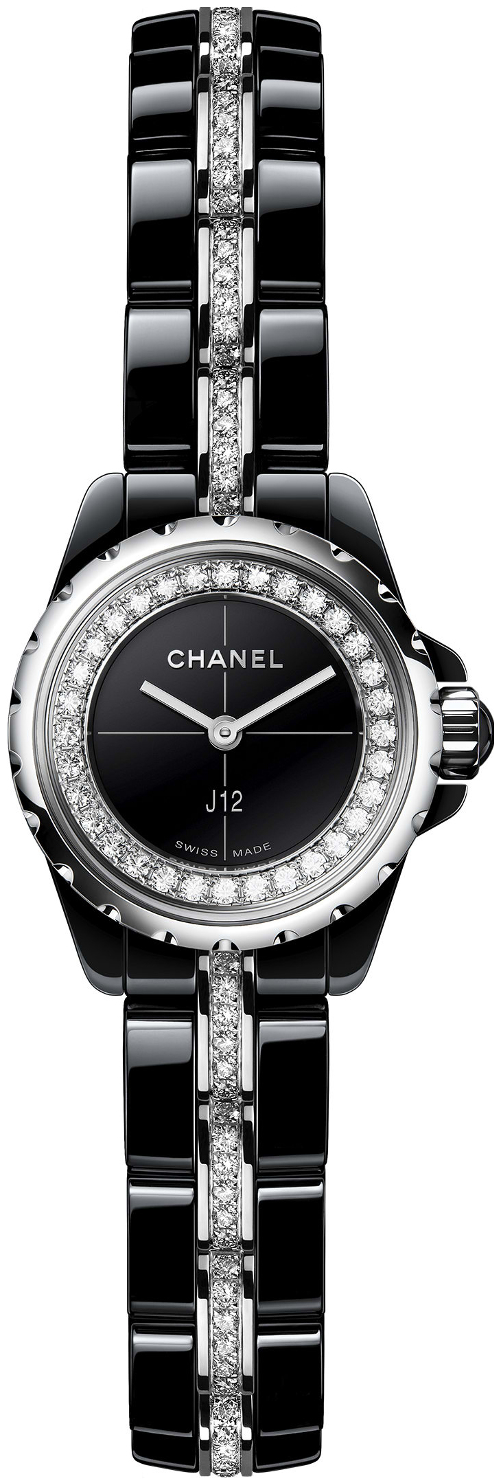 Chanel Naisten kello H5236 J12 Musta/Teräs Ø19 mm