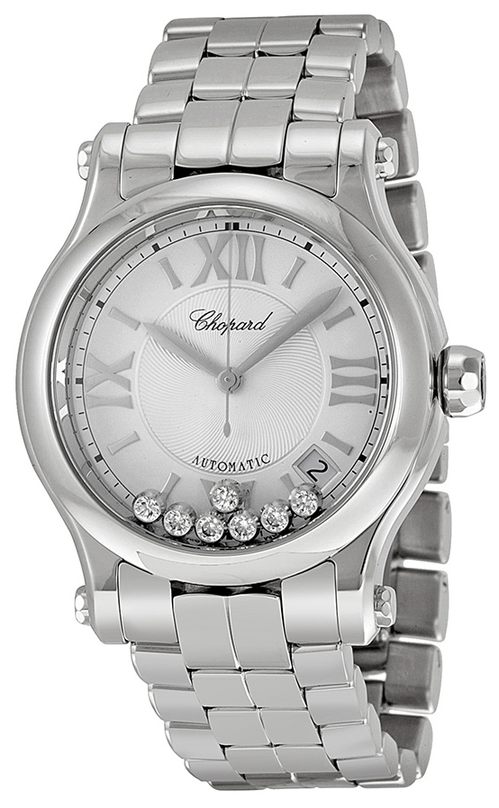 Chopard Naisten kello 278559-3002 Happy Sport Hopea/Teräs Ø36 mm