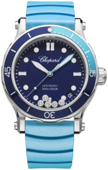 Chopard Naisten kello 278587-3001 Happy Ocean Sininen/Kumi Ø40 mm