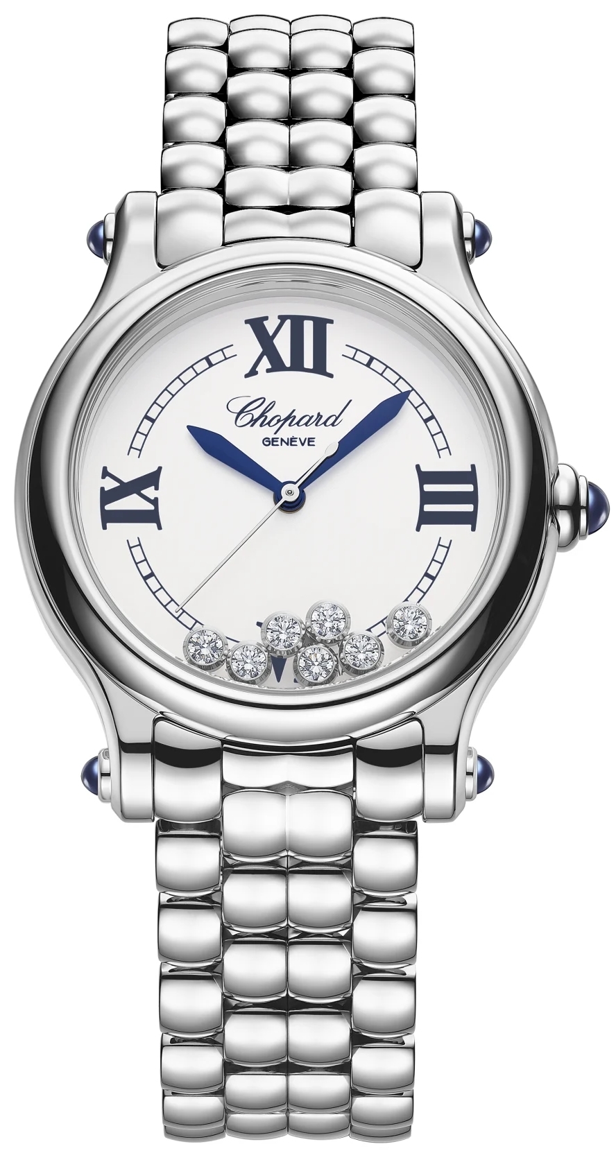 Chopard Naisten kello 278610-3001 Happy Sport Valkoinen/Teräs Ø33 mm