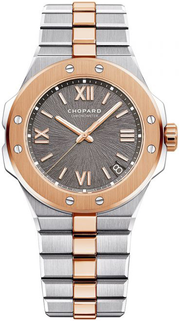 Chopard Miesten kello 298600-6001 Alpine Eagle Harmaa/18K punakultaa