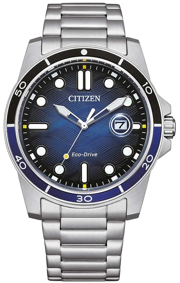 Citizen Miesten kello AW1810-85L Eco Drive Sininen/Teräs Ø41.5 mm