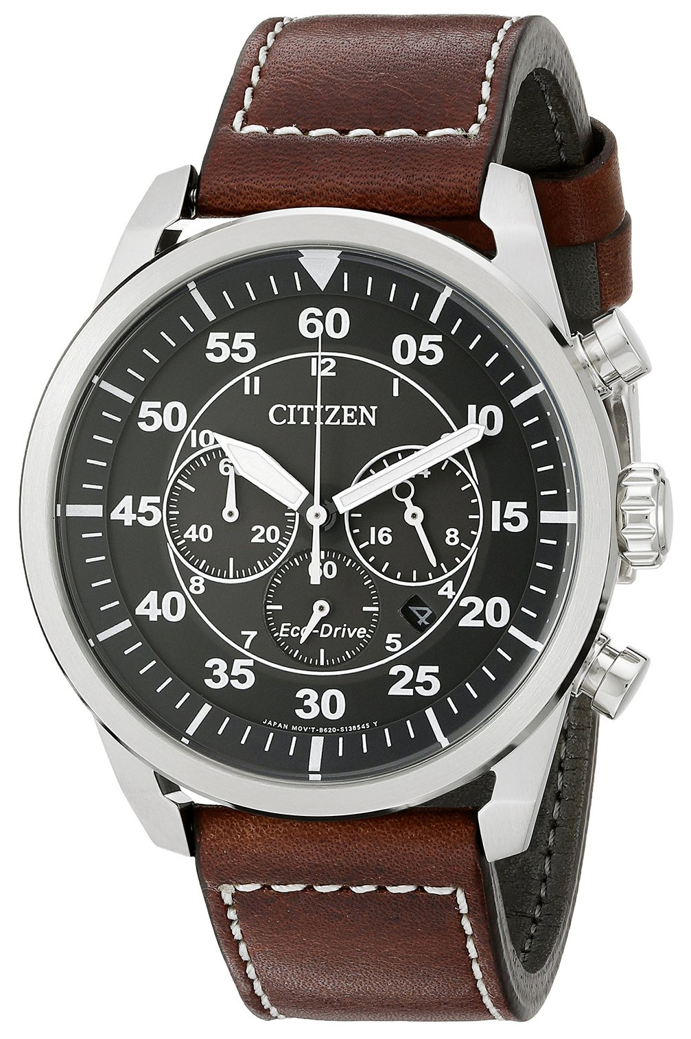 Citizen Leather Miesten kello CA4210-24E Musta/Nahka Ø45 mm