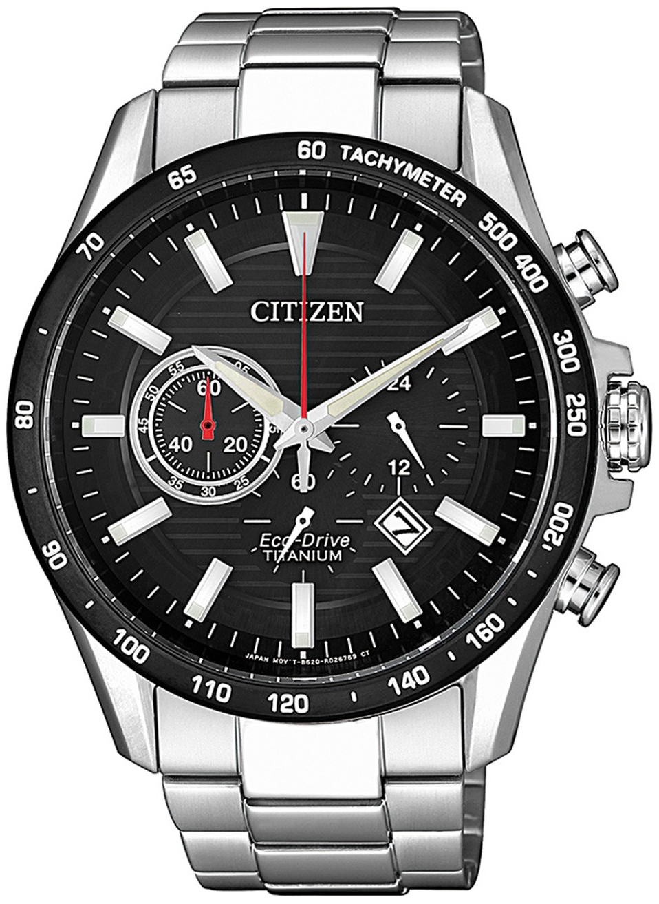 Citizen Miesten kello CA4444-82E Titanium Musta/Titaani Ø43 mm