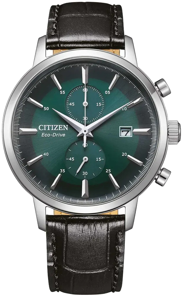 Citizen Miesten kello CA7069-24X Vintage Vihreä/Nahka Ø42 mm