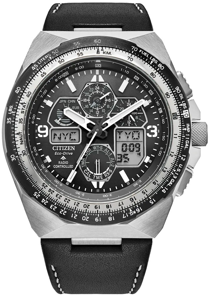 Citizen Miesten kello JY8149-05E Promaster Musta/Nahka Ø45.4 mm