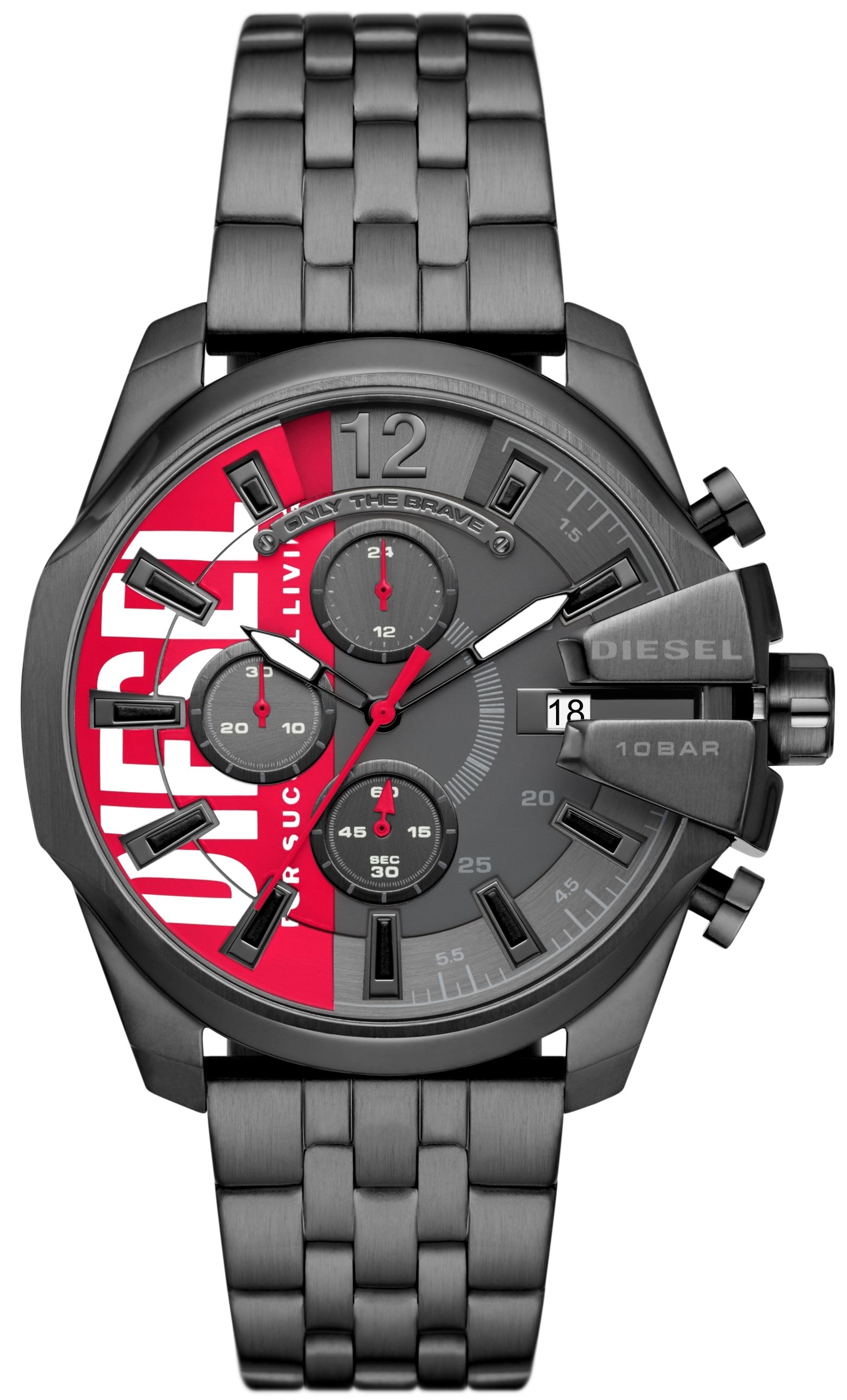 Diesel Miesten kello DZ4600 Baby Chief Harmaa/Teräs Ø43 mm