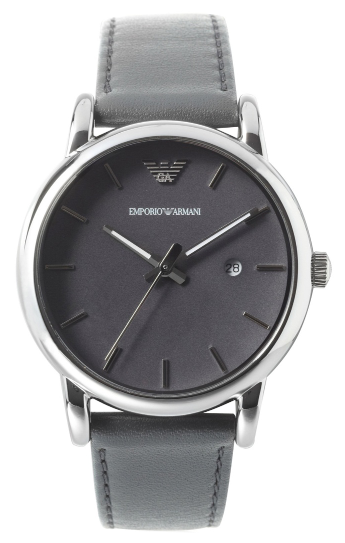 Emporio Armani Miesten kello AR1730 Harmaa/Nahka Ø41 mm