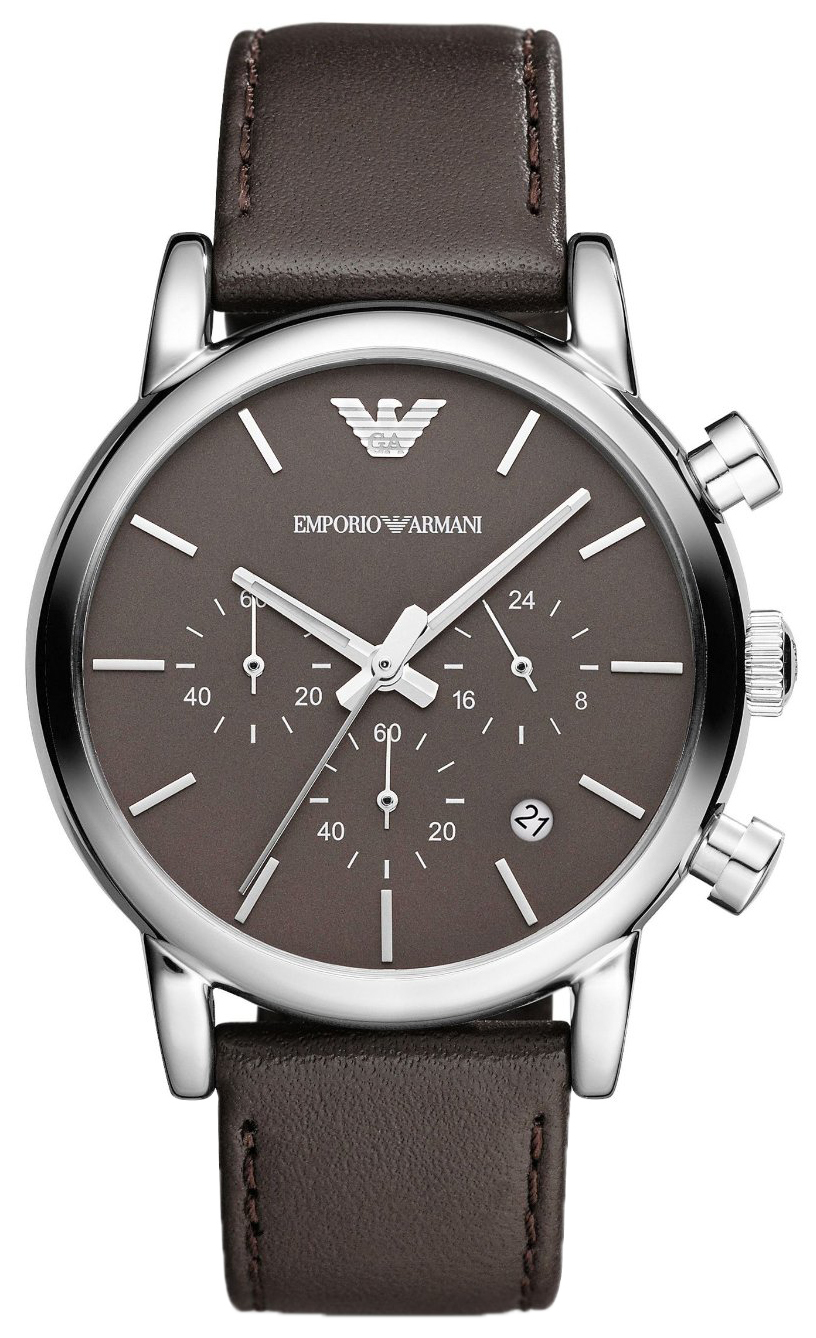 Emporio Armani Miesten kello AR1734 Classic Ruskea/Nahka Ø42 mm