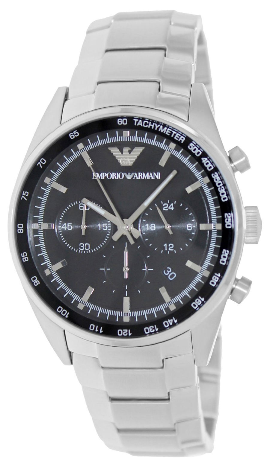 Emporio Armani Sportivo Miesten kello AR5980 Musta/Teräs Ø43 mm