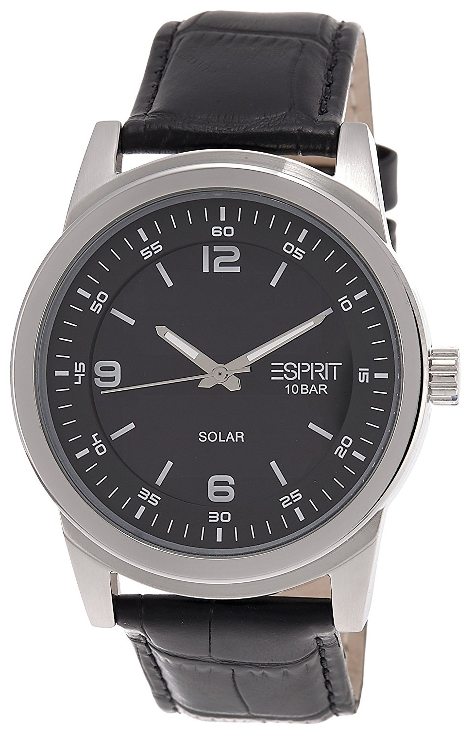 Esprit Dress Miesten kello ES105641001 Musta/Nahka Ø42 mm