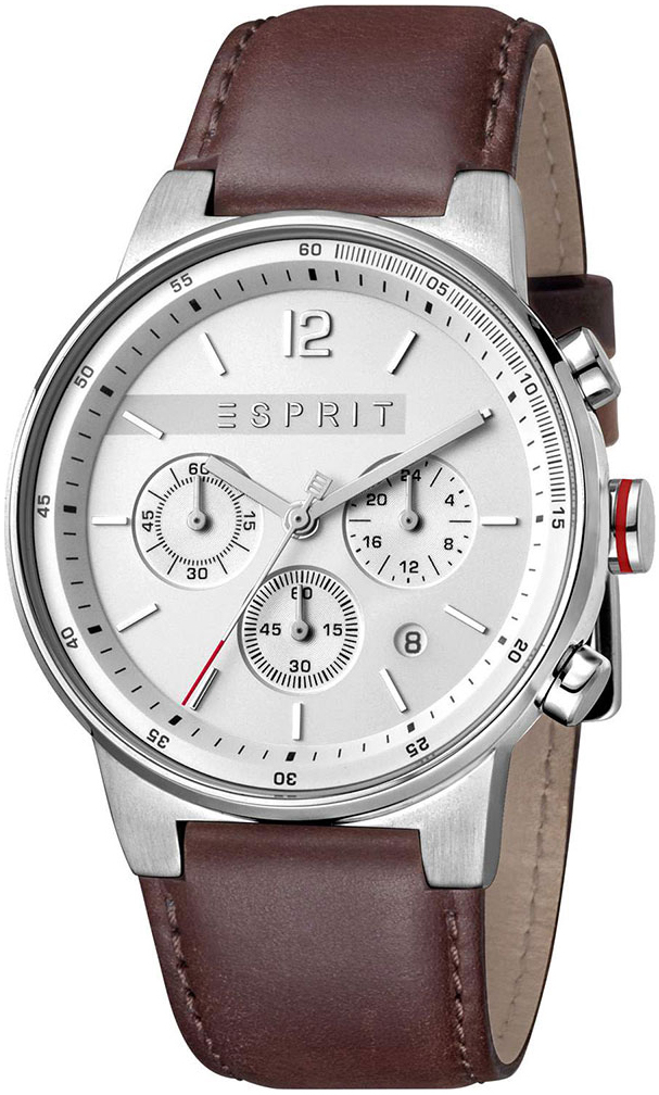 Esprit Miesten kello ES1G025L0015 Hopea/Nahka Ø42 mm