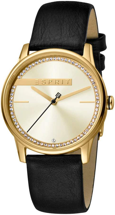 Esprit Naisten kello ES1L082L0025 Samppanja/Nahka Ø34 mm