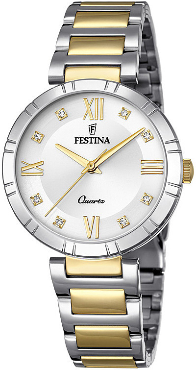 Festina Naisten kello F16937-A Mademoiselle Hopea/Kullansävytetty