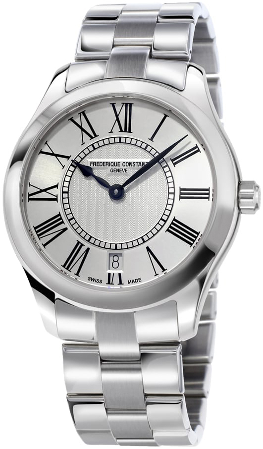 Frederique Constant Naisten kello FC-220MS3B6B Classics Hopea/Teräs