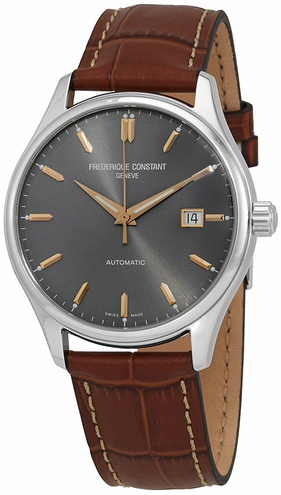 Frederique Constant Miesten kello FC-303LGR5B26 Classics Harmaa/Nahka