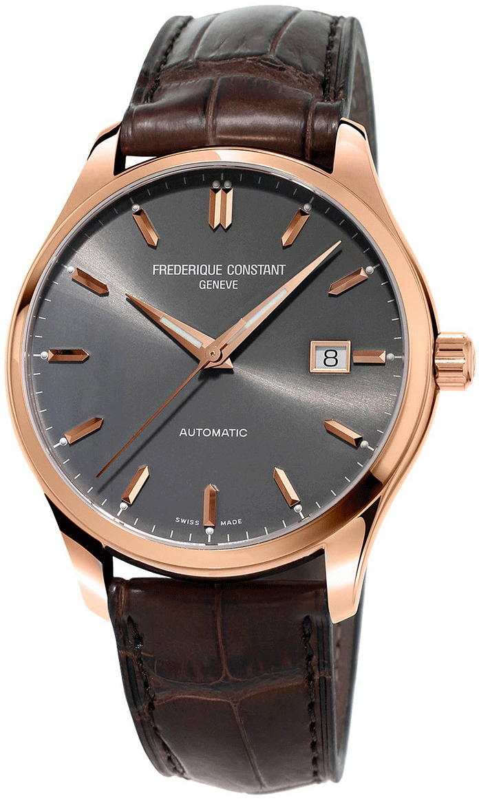 Frederique Constant Miesten kello FC-303LGR5B4 Classics Harmaa/Nahka