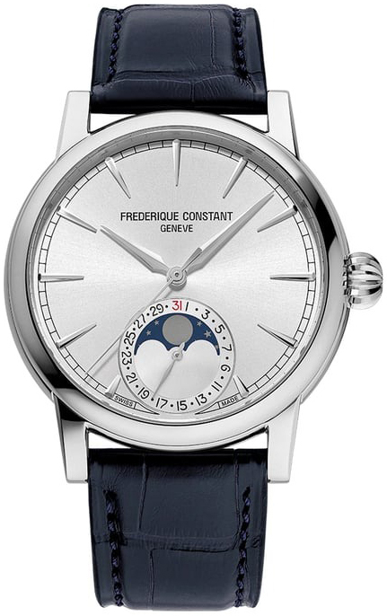 Frederique Constant Miesten kello FC-716S3H6 Manufacture Hopea/Nahka