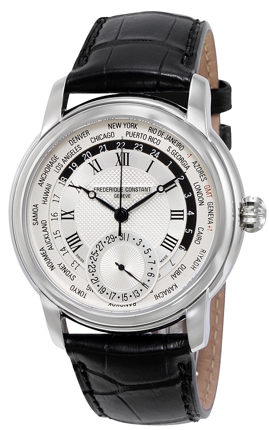 Frederique Constant Manufacture Miesten kello FC-718MC4H6 Hopea/Nahka