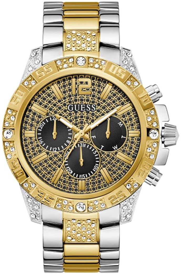 Guess Miesten kello GW0796G3 Majestic Musta/Kullansävytetty teräs