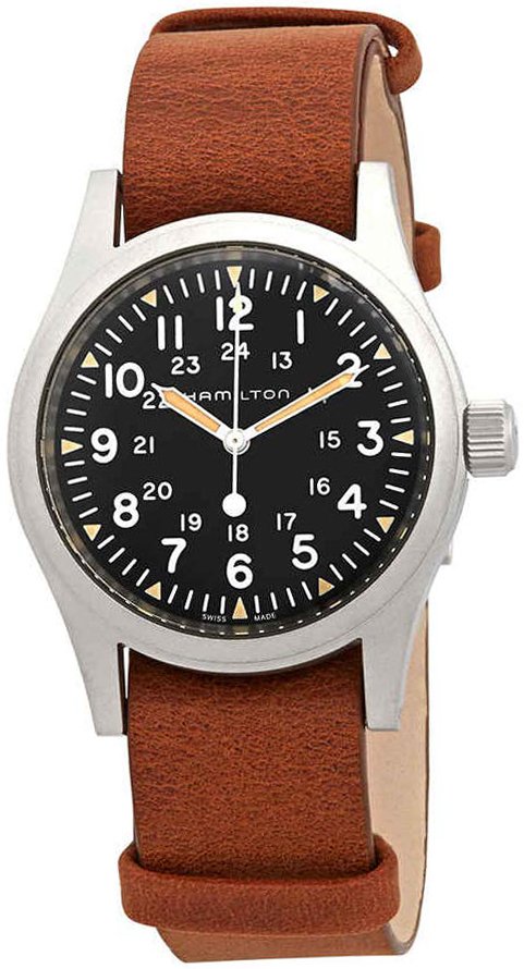 Hamilton Miesten kello H69439531 Musta/Nahka Ø38 mm