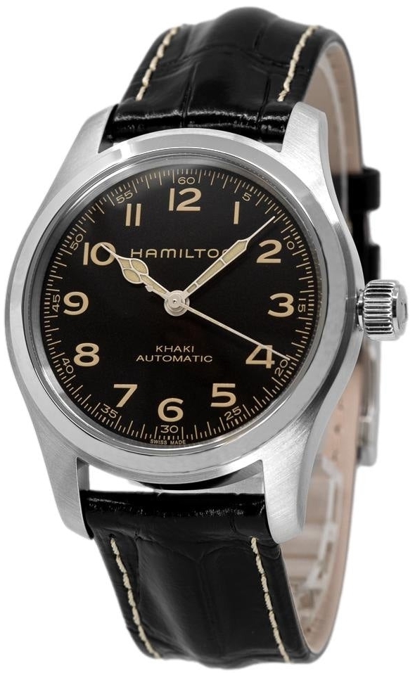 Hamilton Miesten kello H70605731 Musta/Nahka Ø42 mm