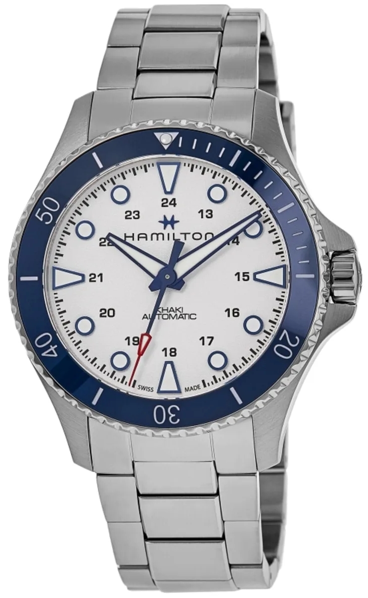 Hamilton Miesten kello H82505150 Khaki Navy Scuba Hopea/Teräs Ø43 mm