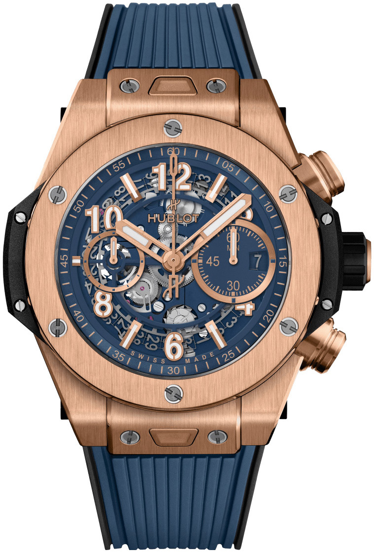 Hublot Miesten kello 421.OX.5180.RX Big Bang 44mm Sininen/Kumi Ø44 mm